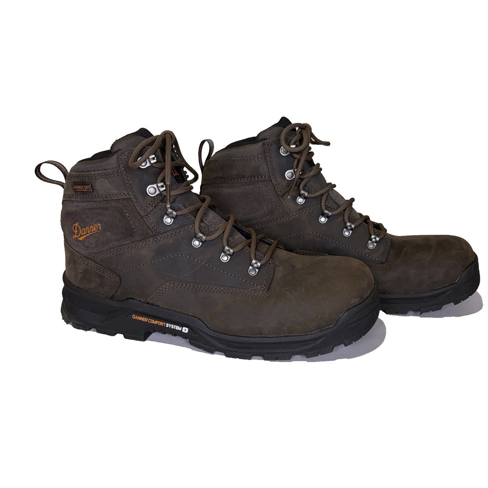 Danner Comfort System Men's Work Boot size 11 Brown Leather Crafter 2.0 6" NMT